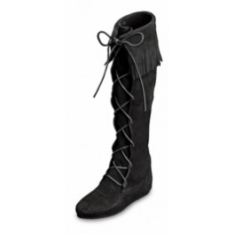 Moccasin Fransen-Stiefel für Herren in 2 Farben