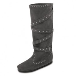 Mokassin Stiefel mit Nietenzierband Gr. 38