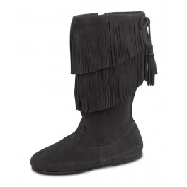 Mokassin Fransen-Stiefel 2 Lagen