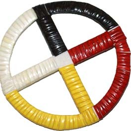 Medizinrad "4 Directions" aus Stachelschweinstacheln
