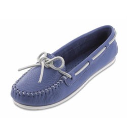 Glattleder "Boat Moccasins" ocean Blue