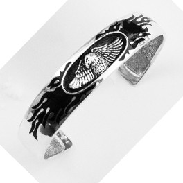 Armreif Adler mit Flammen
