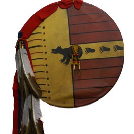 "Bear Society" Schild der Kiowa 