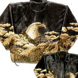 Fleece Jacke "Fliegender Adler"