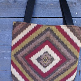 Gewobene Tasche "Chevron" 