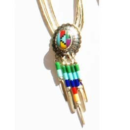Liquidsilverkette "Concho +Dangles" -multicolor