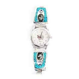 Damen Chip Inlay Uhr "Wolf"