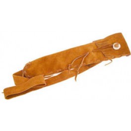 Flötenbeutel aus Leder mit Verschluss