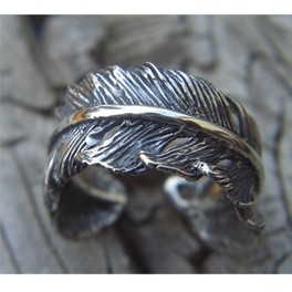 Verstellbarer Ring "Feder" 
