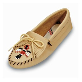 Hausschuh Damen Mokassin "Thunderbird" crème