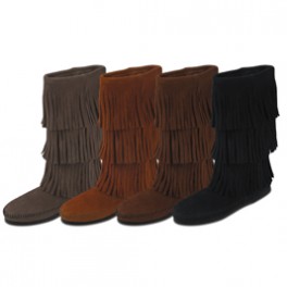Mokassin Fransen-Stiefel 3 Lagen