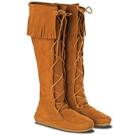 Fransenstiefel, geschnürt, für Damen in mehreren Farben