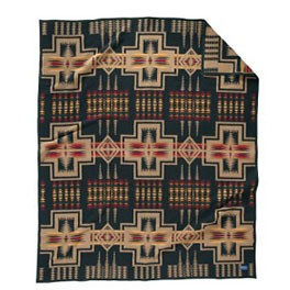 Pendleton "Harding" Decke - dunkel