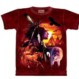 "Indian Collage" T-Shirt für Kinder