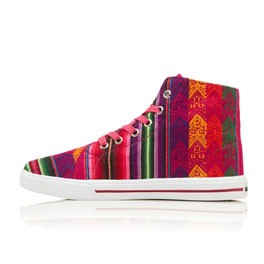 Sneakers aus Peru, Hi Top, "Candy"