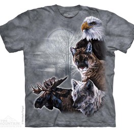 "Krafttier-Collage" T-Shirt für Kinder