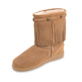 Winter Sheepskin (Lammfell) Fransenstiefel  in 2 Farben