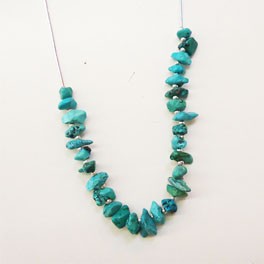 Liquid Silver Kette mit Türkisnuggets
