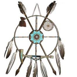 Medizinrad /Ausrüstungsschild Navajo