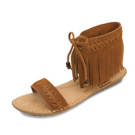 Sandale "Marquette" in cognac-braun Gr. 40