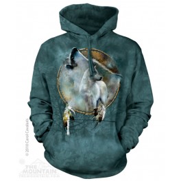 "Wolf Spirit Shield" Hoodie (Kapuzen-Sweatshirt)