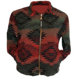 Kurzjacke im Pueblo-Stil "Navajo" - dunkelrot