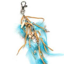 Taschenschmuck aus Federn
