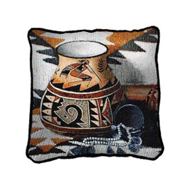 Kissen "Kokopelli Vase"