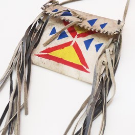 Parfleche -Beutel - indianische Handarbeit