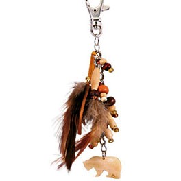 Taschenschmuck Krafttier Bär