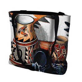 Gewobene Tasche "Kokopelli Vase" 