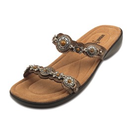 Sandale "Boca Slide" in bronze