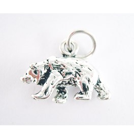 1A! Kleiner Bär aus Silber 3-D Anhänger
