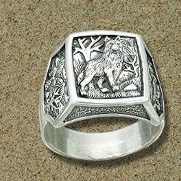 Siegelring Wolf
