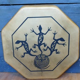 Trommel aus dem Taos Pueblo "Ewige Spirale"