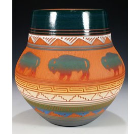 Navajo Töpferei Symbolik Bison