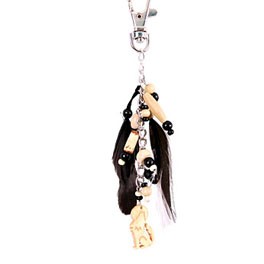 Taschenschmuck Krafttier Wolf