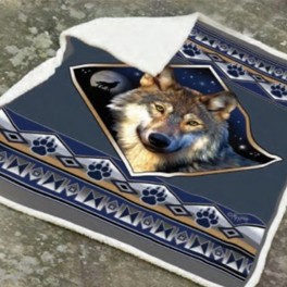 Kuschelige Decke "Wolf Ridge"
