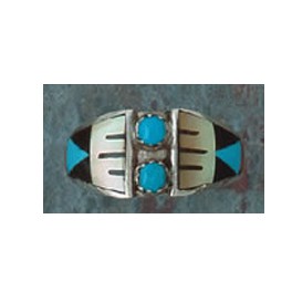 Ring Zuni Einlegearbeit