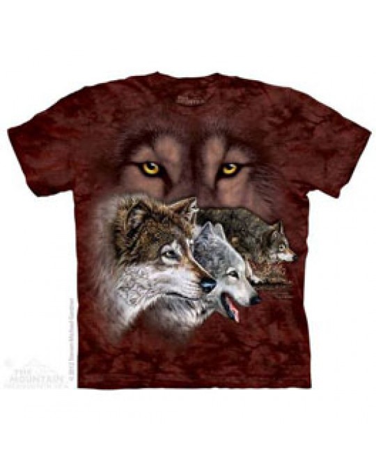 "Finde 9 Wölfe" T-Shirt für Kinder