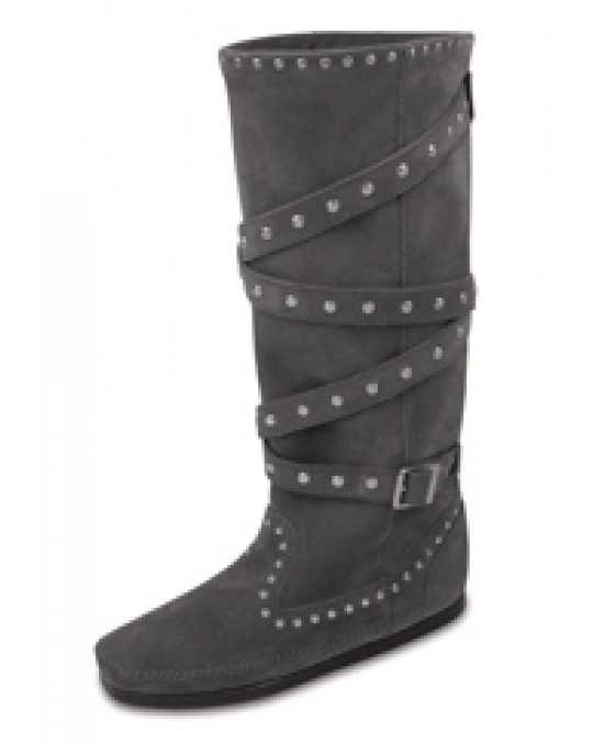 Mokassin Stiefel mit Nietenzierband Gr. 38