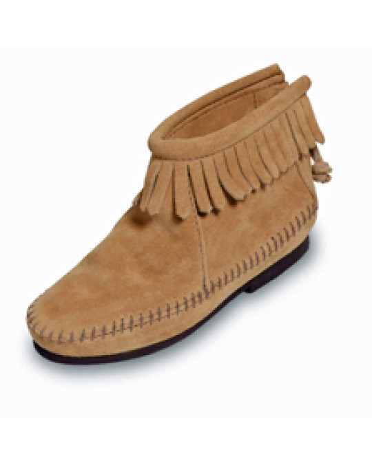 Mokassin Boot mit Fransen in natur crème Gr. 36