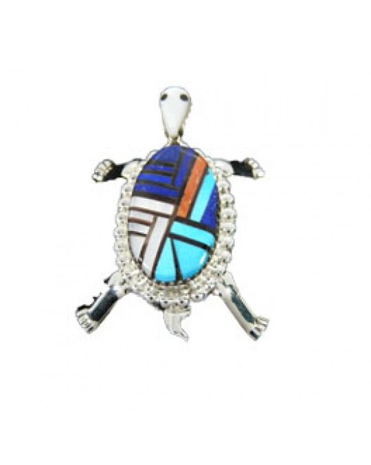 Zuni Einlegearbeit "Turtle"