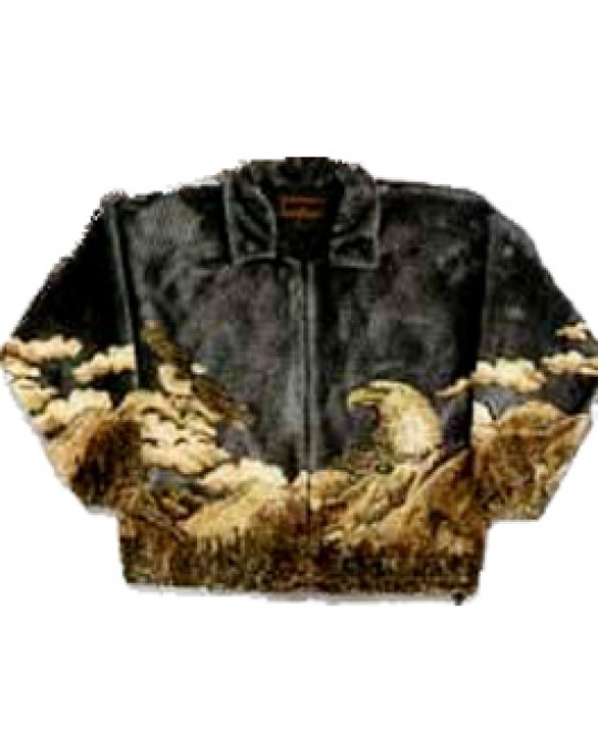 Fleece Jacke "Fliegender Adler"