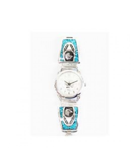 Damen Chip Inlay Uhr "Adler"