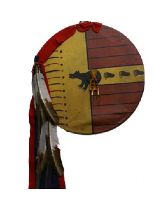 "Bear Society" Schild der Kiowa 