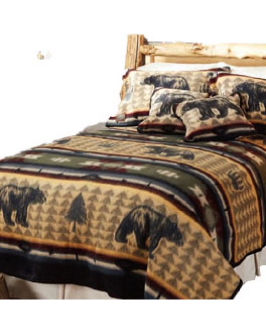 Mega grosse Kuscheldecke "BEAR FEVER" mit Kissenüberzug