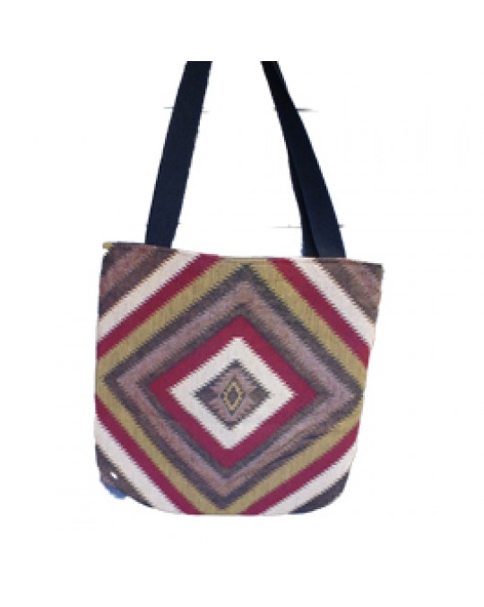 Gewobene Tasche "Chevron" 