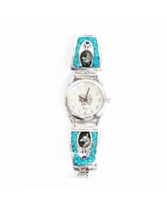 Damen Chip Inlay Uhr "Wolf"