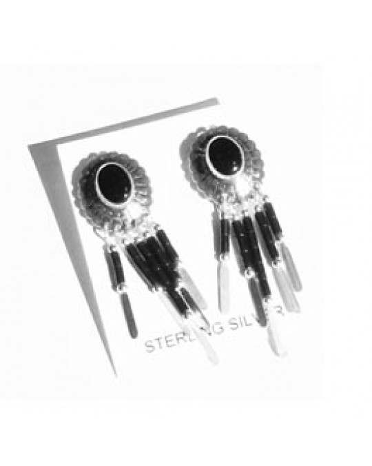 Ohrstecker "Dangles" -schwarz